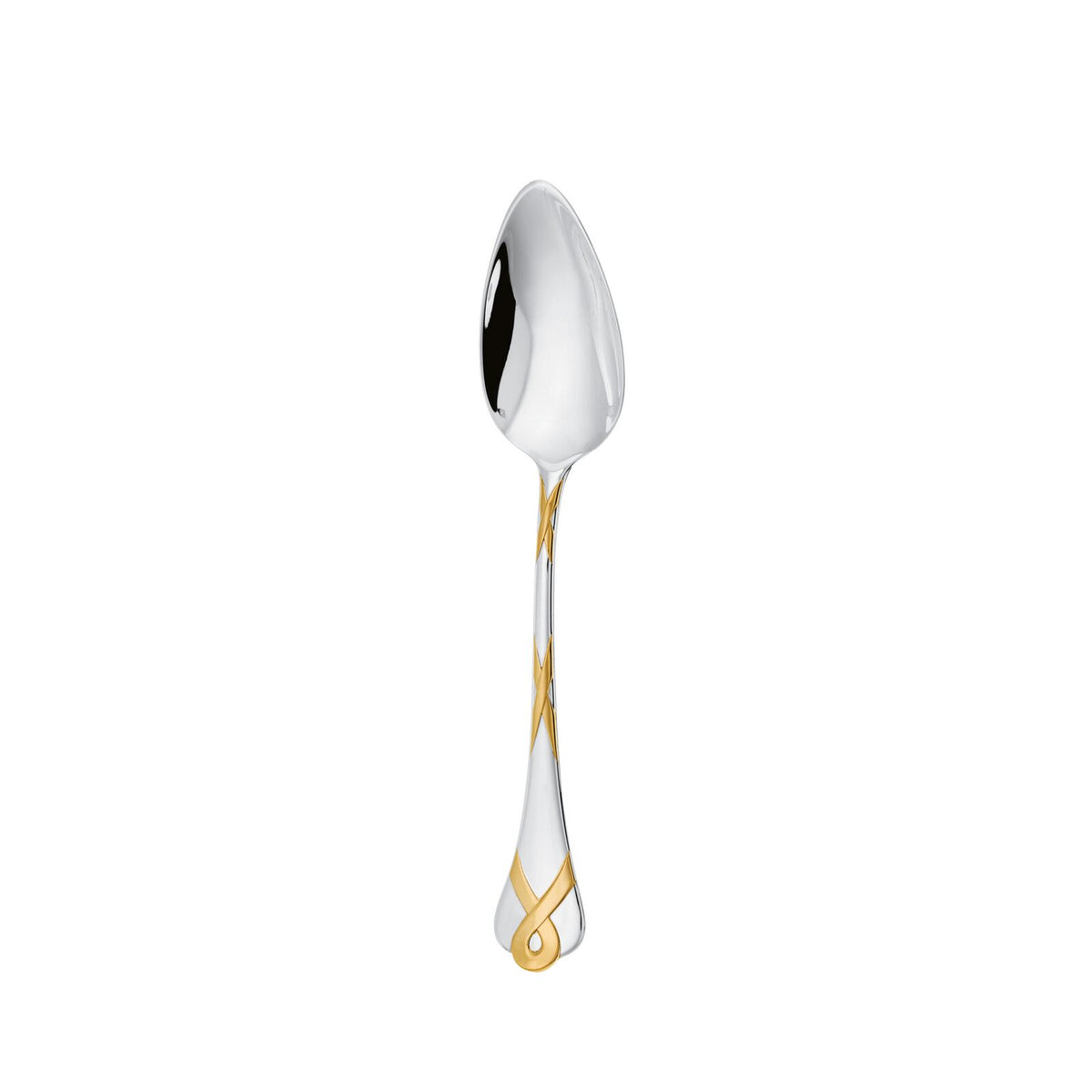 Dessert Spoon | Silver Plated Gold Accents | Paris