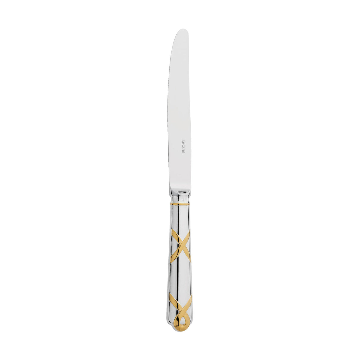 Dessert Knife | Silver Plated Gold Accents | Paris