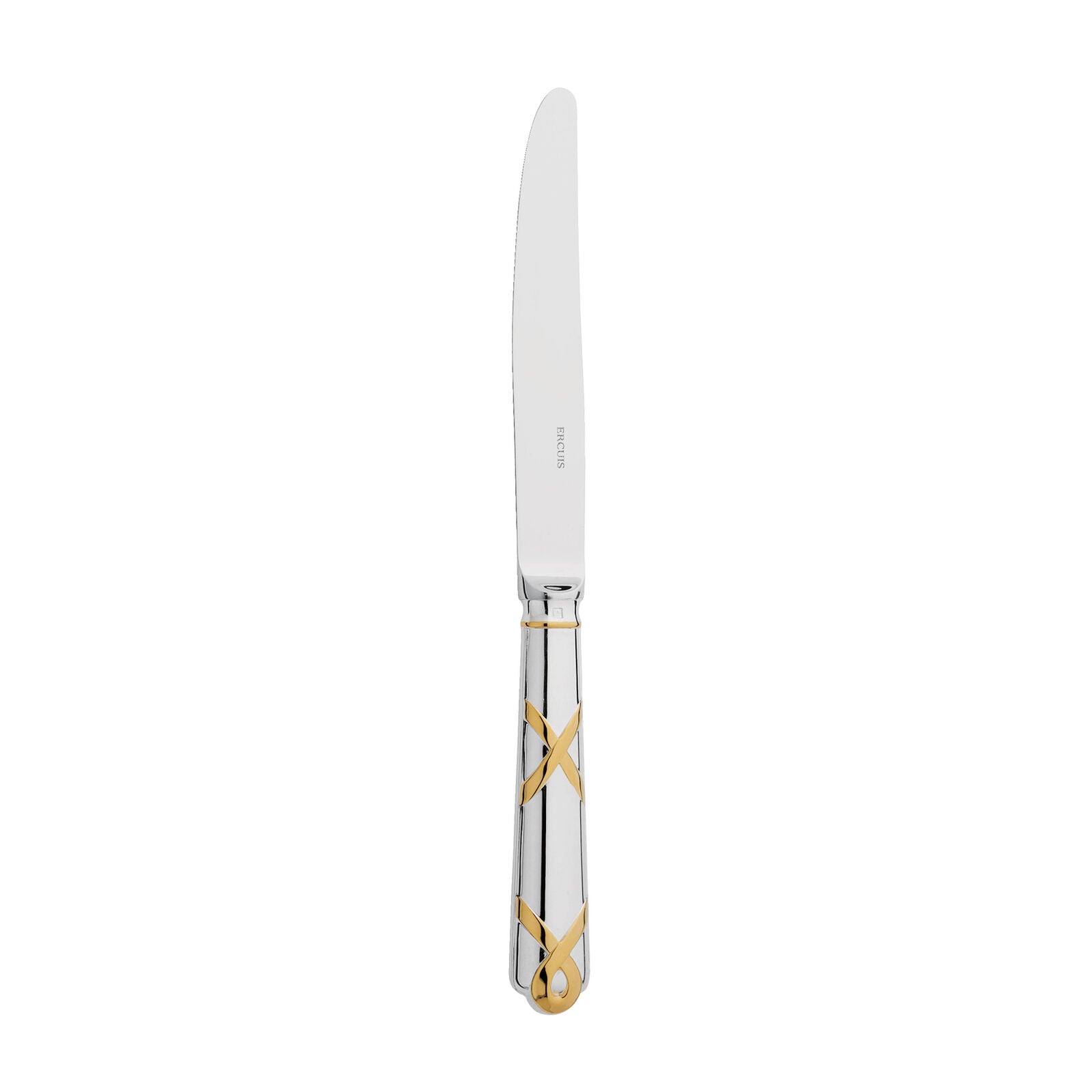 Dessert Knife | Silver Plated Gold Accents | Paris