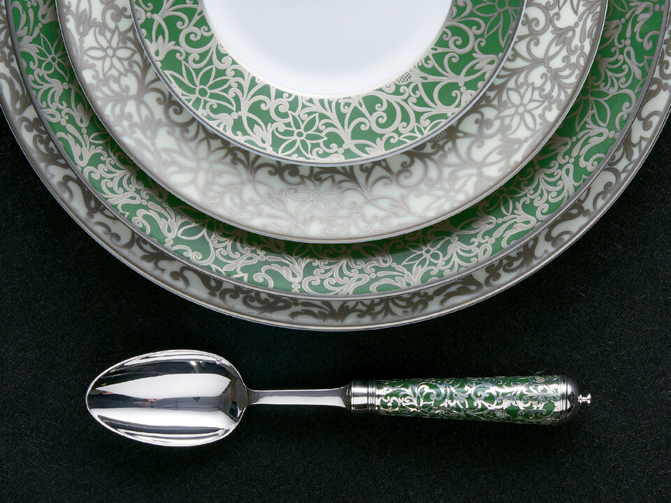 Dinner Knife Sterling Silver Gilt | Prestige L'Insolent Vert