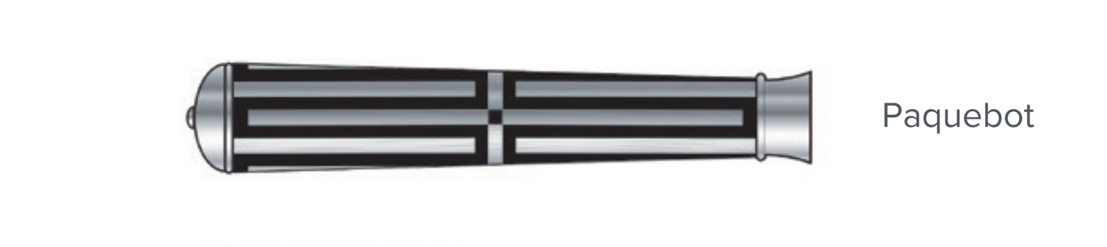 Fish Knife | Silver Plated / Enamel handle | White | Paquebot