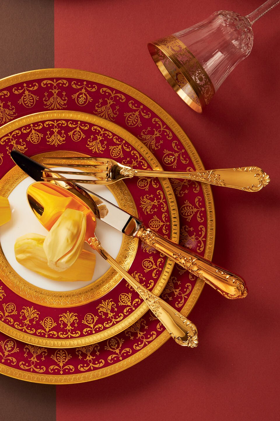 Butter knife Sterling Silver Gilt | Rocaille
