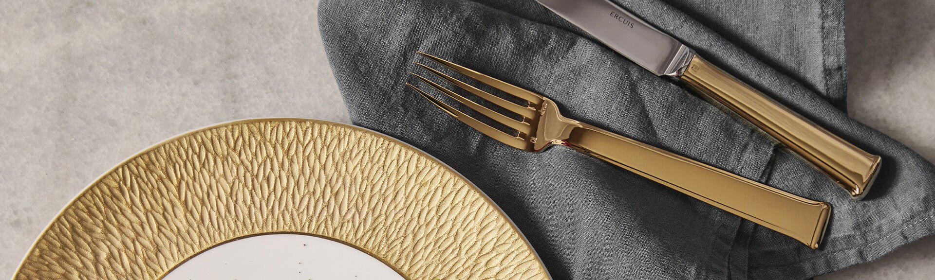 Oyster Fork Gold Plated | Séquoia