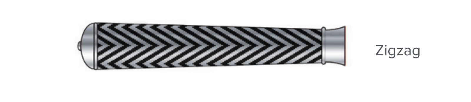 Fish Fork | Silver Plated / Enamel handle | White | Zigzag