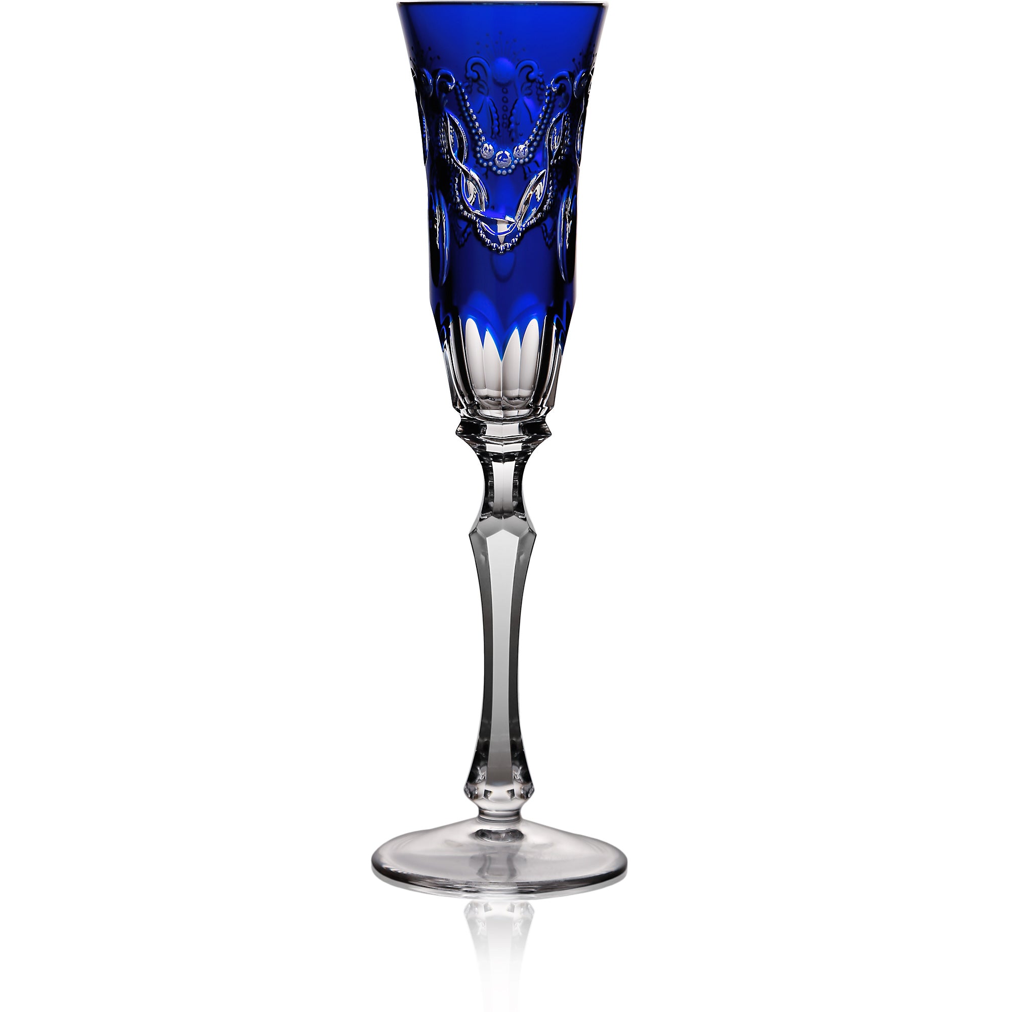 Cobalt Blue Flute Glass, grand | Saint Tropez