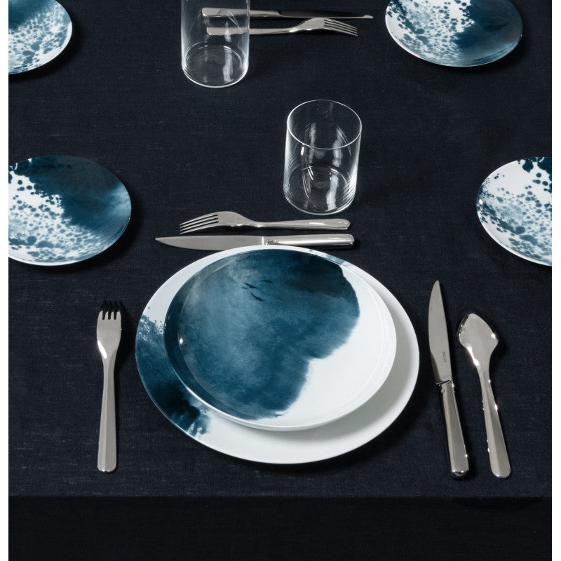 Coupe plate deep 22 cm blue | Abysses