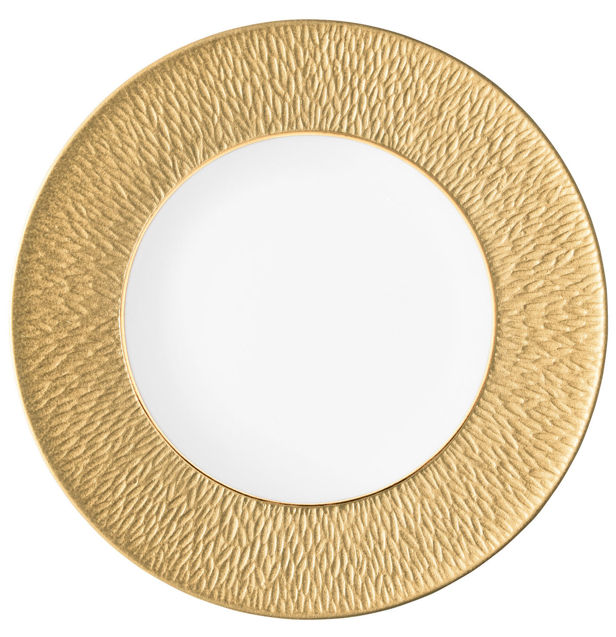 Conical salad bowl 28 cm gold with gold rim | Minéral Or