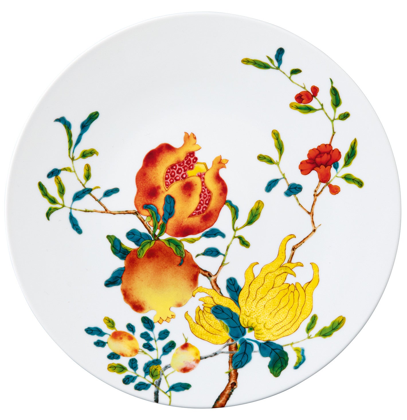 Tea saucer extra 15.5 cm white with gold rim | Harmonia