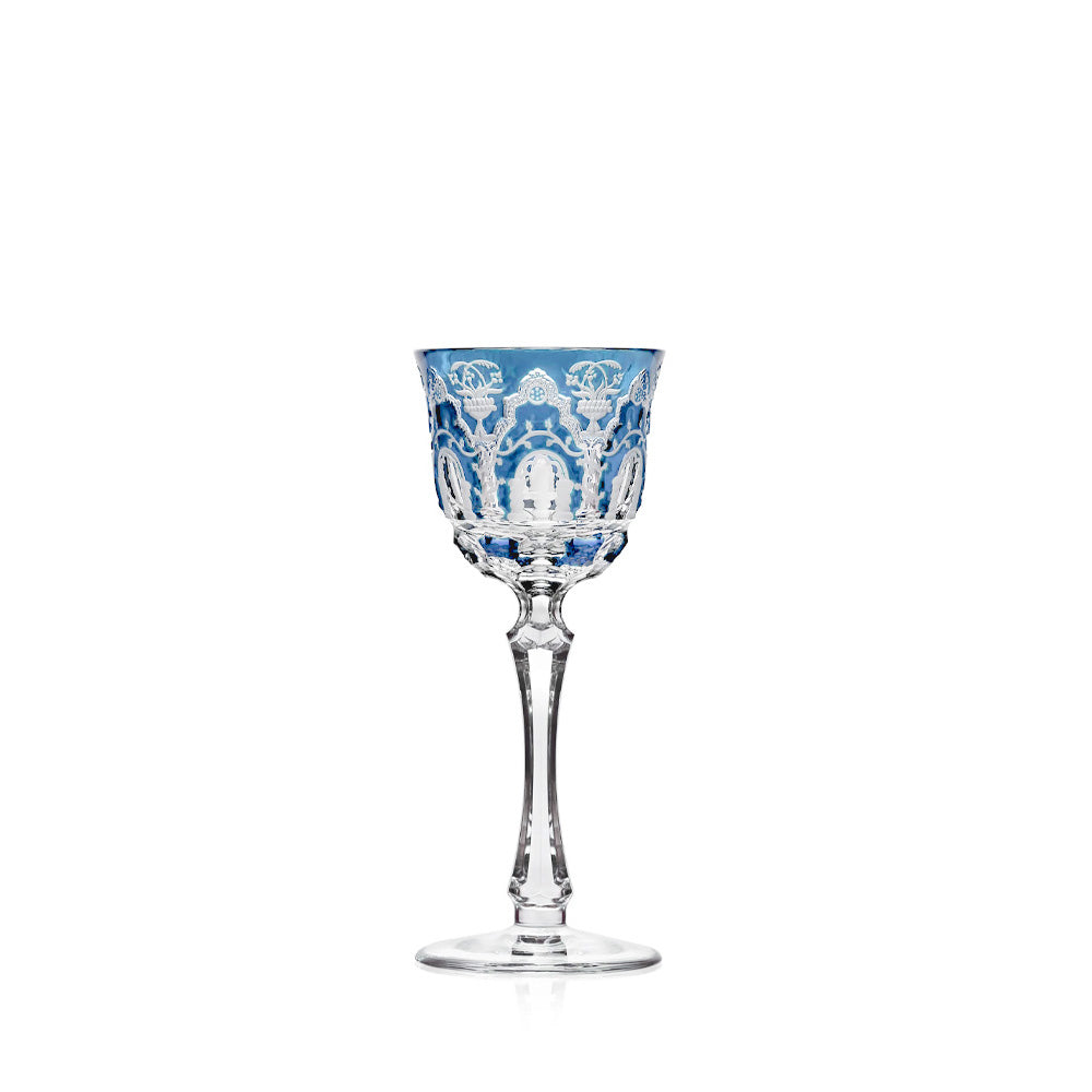 Sky Blue Cordial Glass | Hock | Athens