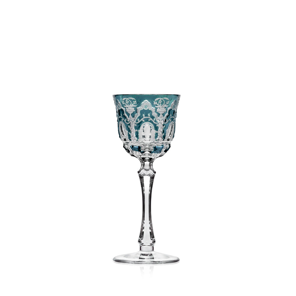 Turquoise Cordial Glass | Hock | Athens