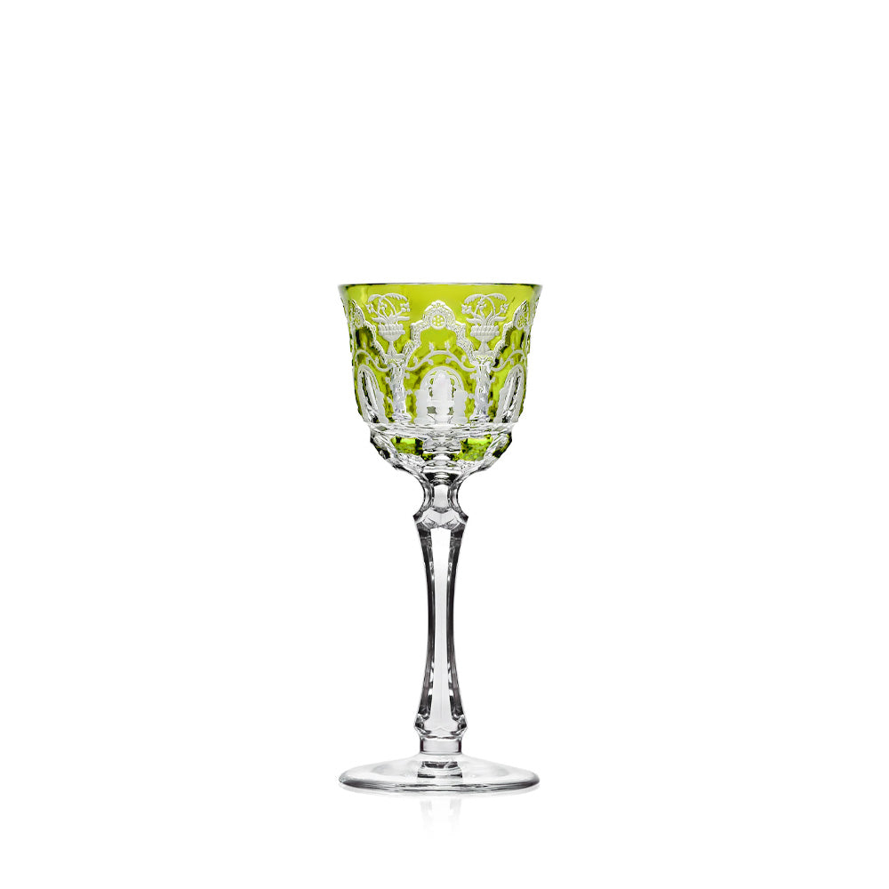 Yellow Green Cordial Glass | Hock | Athens