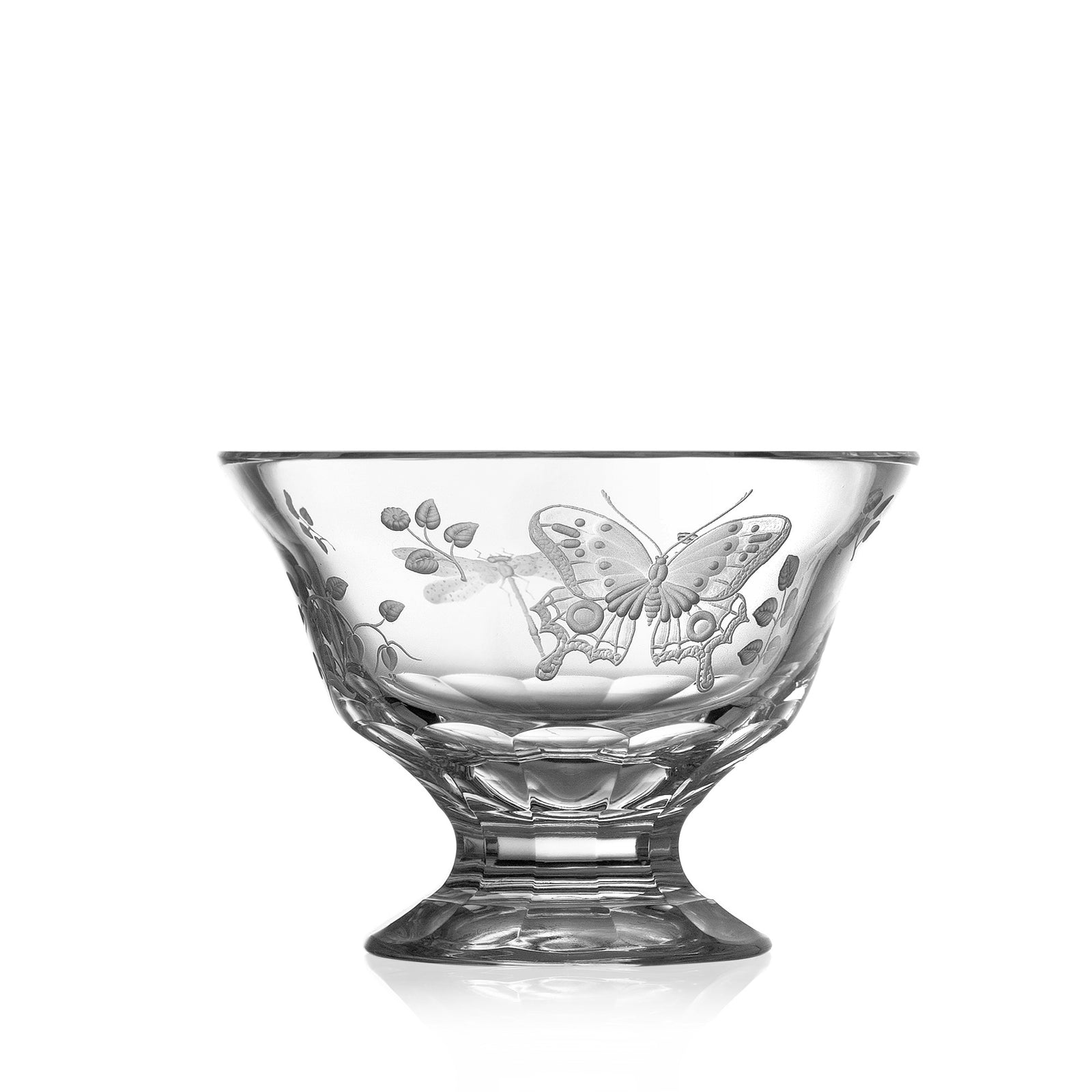 Clear Footed Bowl 6" | Springtime