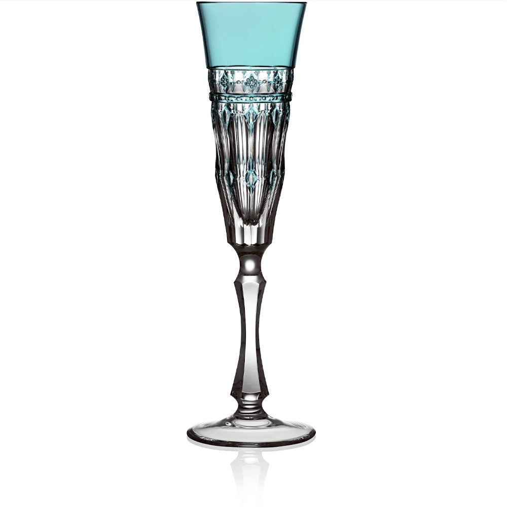 Turquoise Flute Glass | Hock | Barcelona