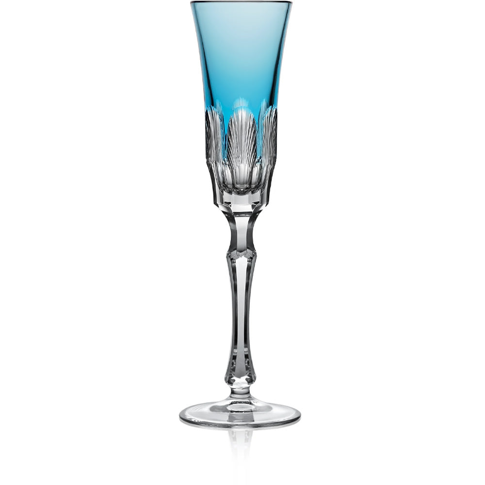 Turquoise Flute Glass | Hock | Captiva