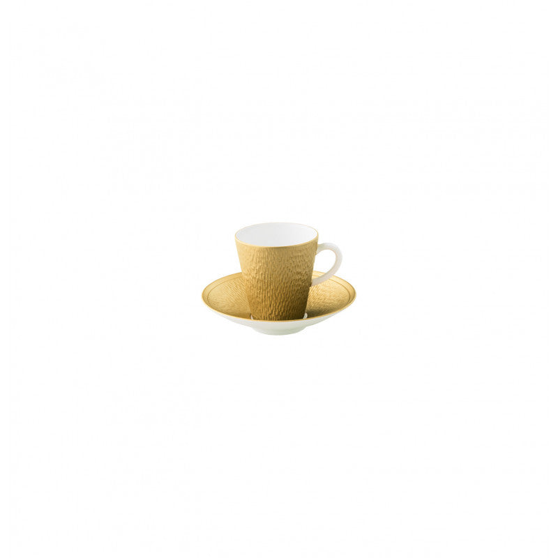 Coffee cup and saucer - Gold with gold rim | Minéral Or