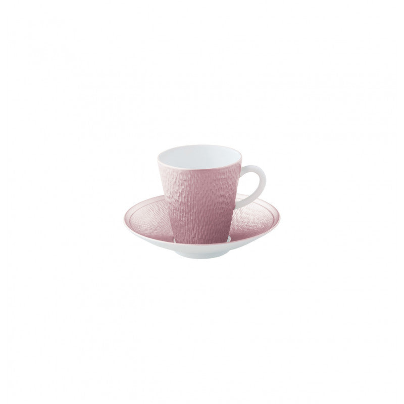 Coffee cup and saucer - Pink | Minéral Irisé