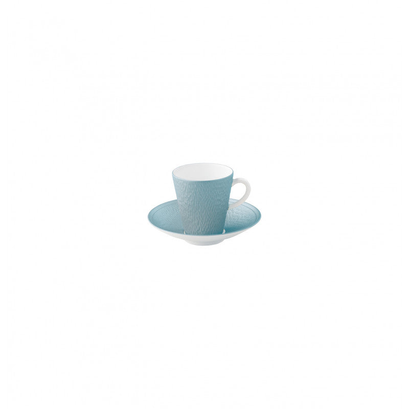 Coffee cup and saucer - Blue | Minéral Irisé