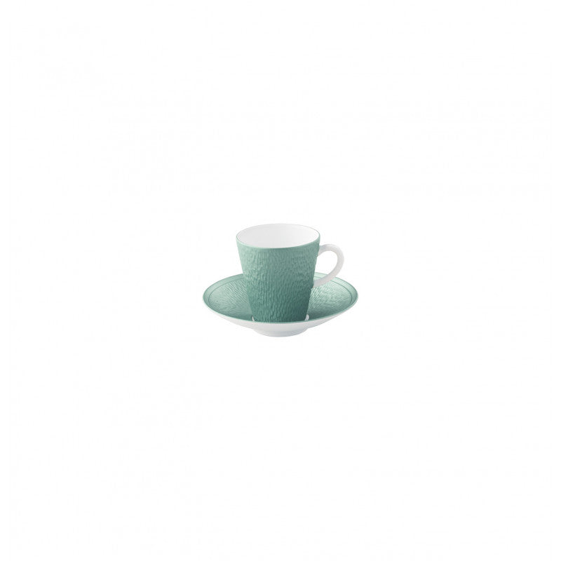 Coffee cup and saucer - Turquoise | Minéral Irisé