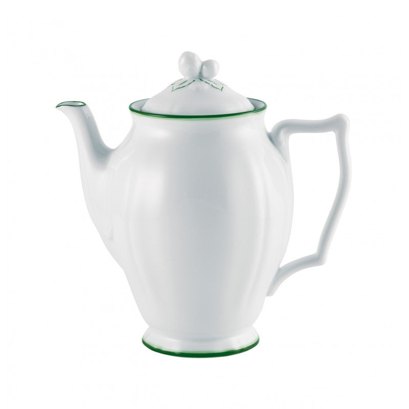Coffee pot 9 cm green | Touraine Double Filet Vert