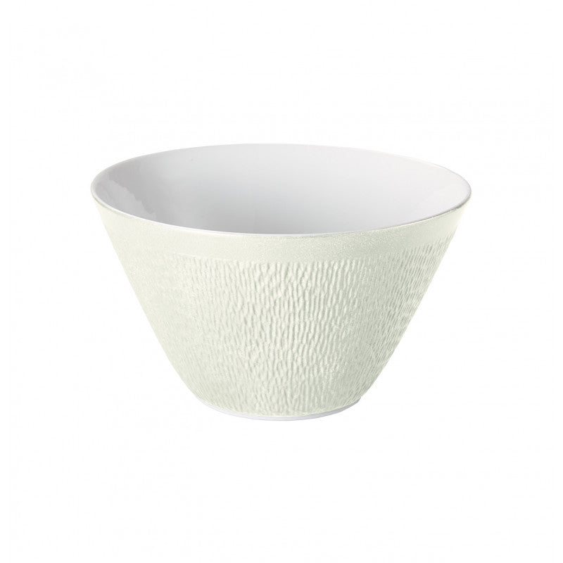 Conical salad bowl 28 cm ivory | Minéral Irisé