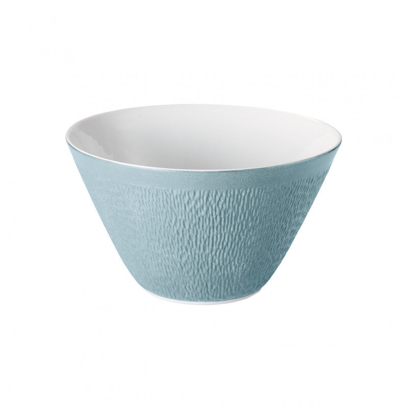 Conical salad bowl 28 cm blue | Minéral Irisé