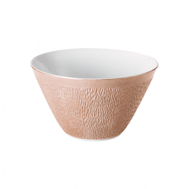 Conical salad bowl 28 cm rose gold | Minéral Irisé