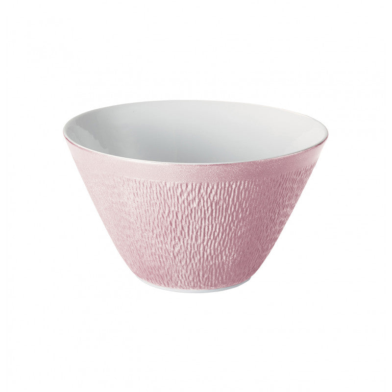 Conical salad bowl 28 cm pink | Minéral Irisé
