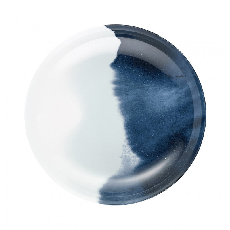 Coupe plate deep 27 cm blue | Abysses