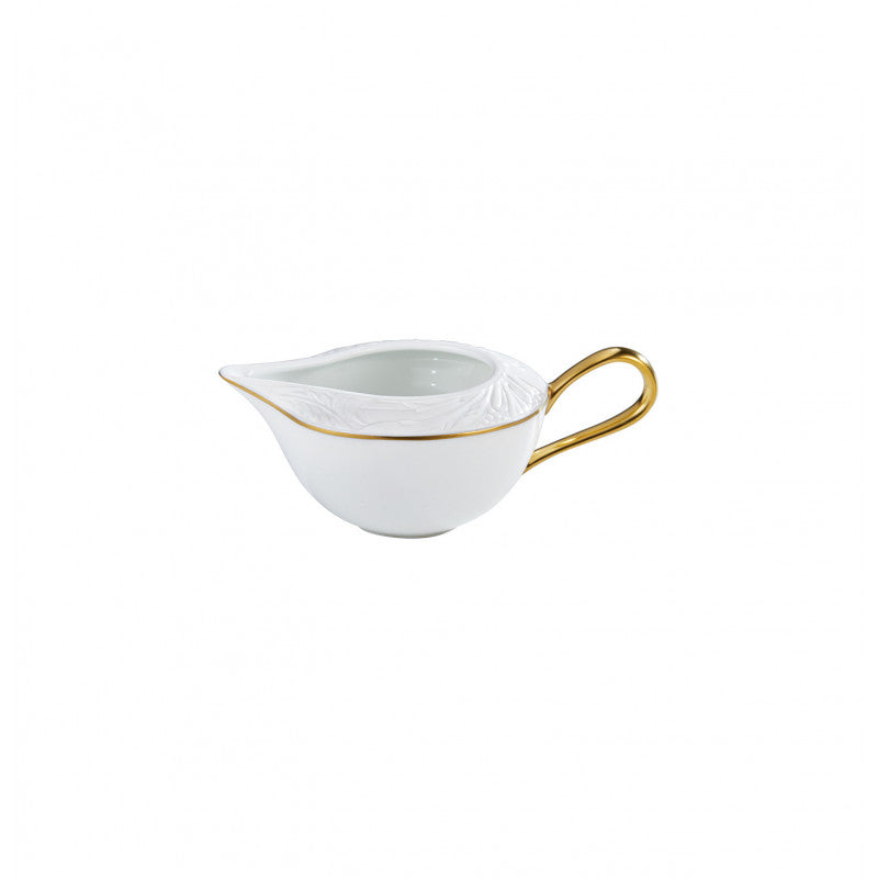 Creamer 9 cm white with gold rim | Italian Renaissance