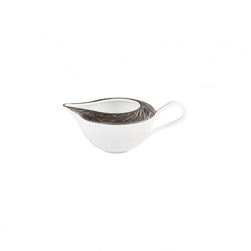Creamer 9 cm grey with gold rim | Italian Renaissance
