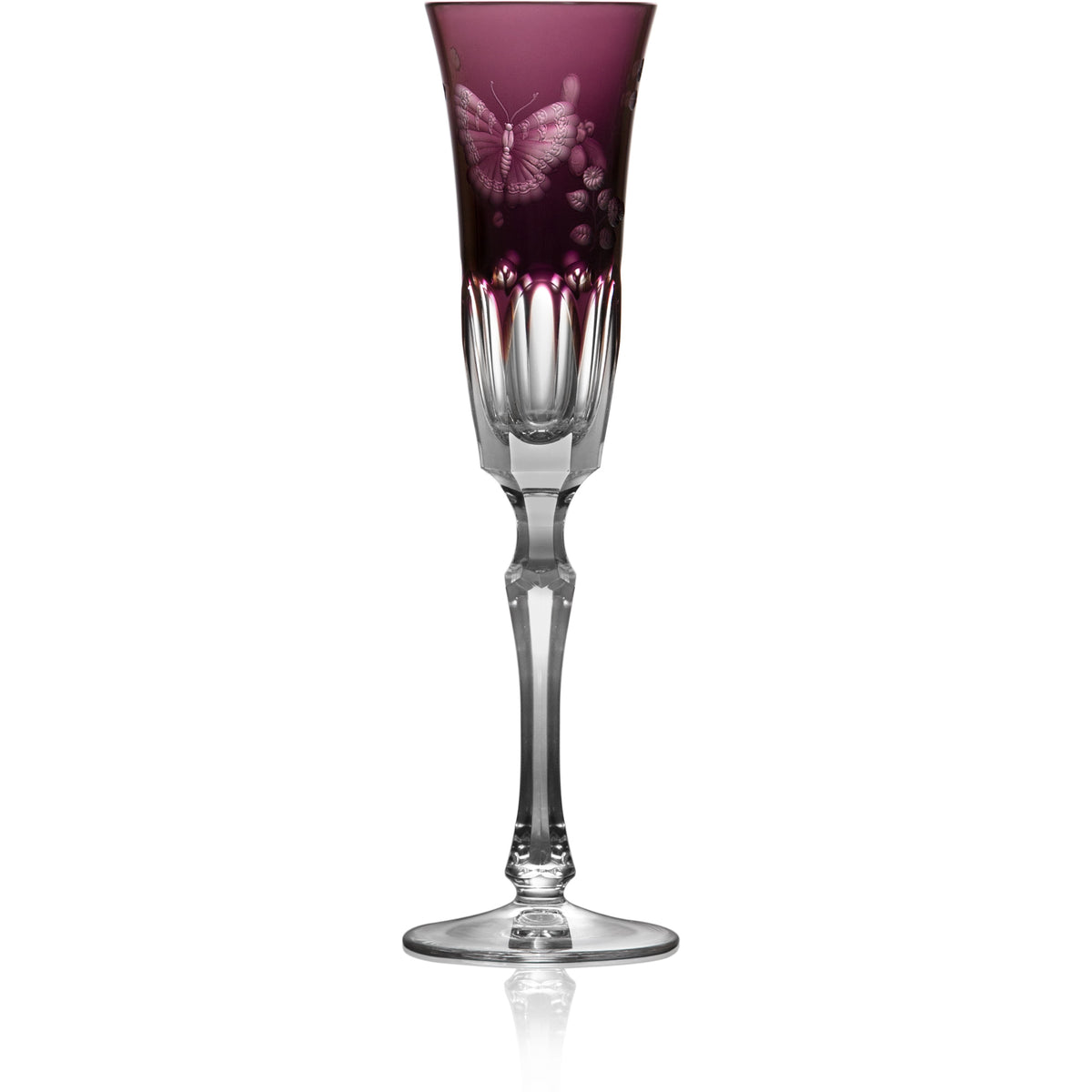 Amethyst Flute Glass | Hock | Springtime