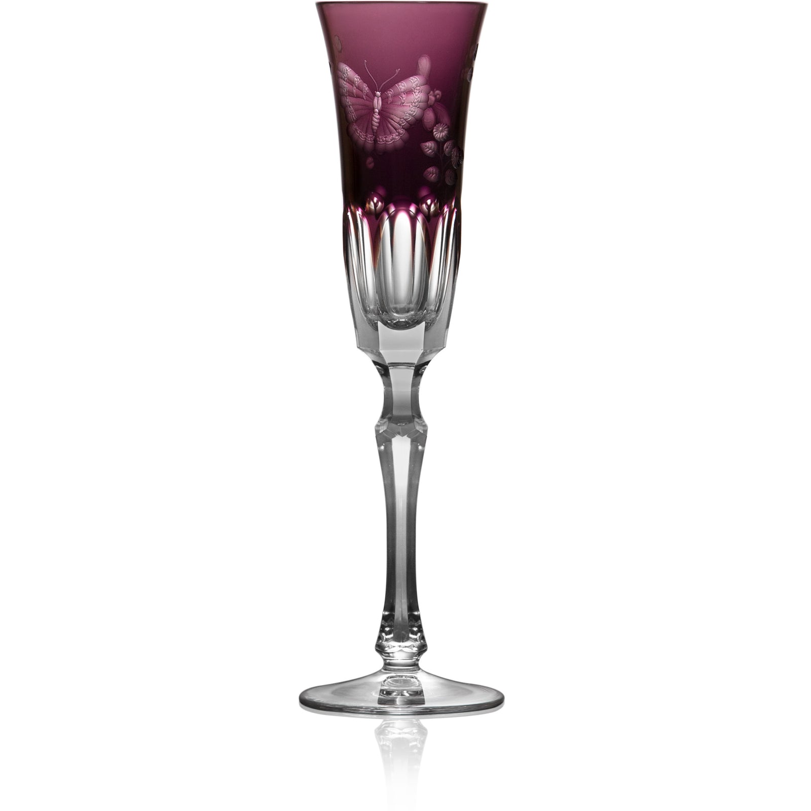 Amethyst Flute Glass | Hock | Springtime