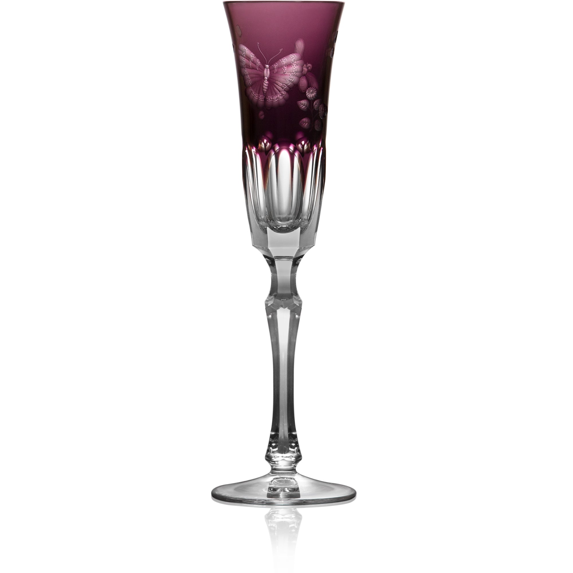 Amethyst Flute Glass | Hock | Springtime
