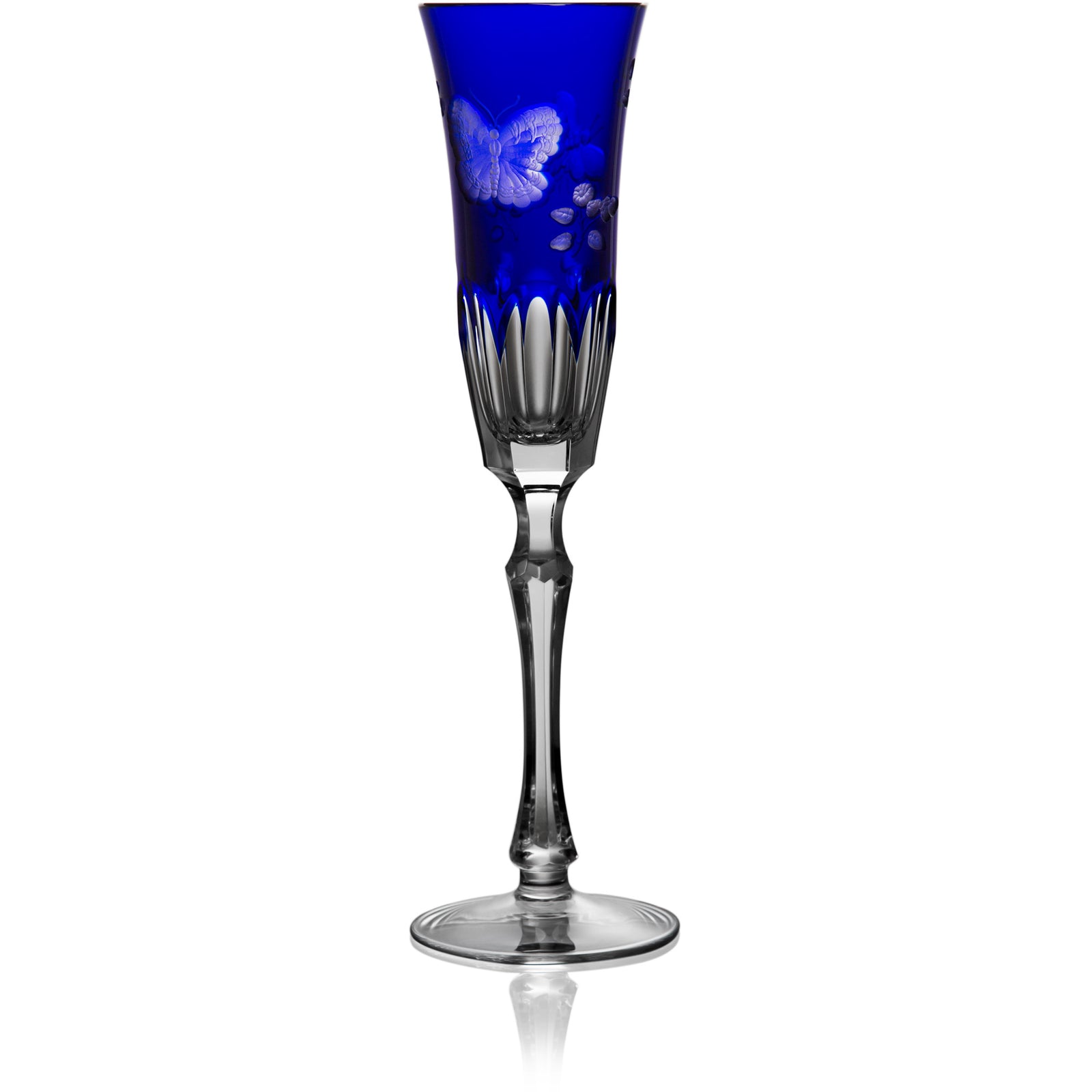 Cobalt Blue Flute Glass | Hock | Springtime