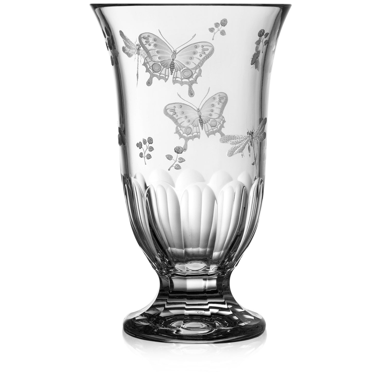 Clear Footed Vase 10" | Springtime