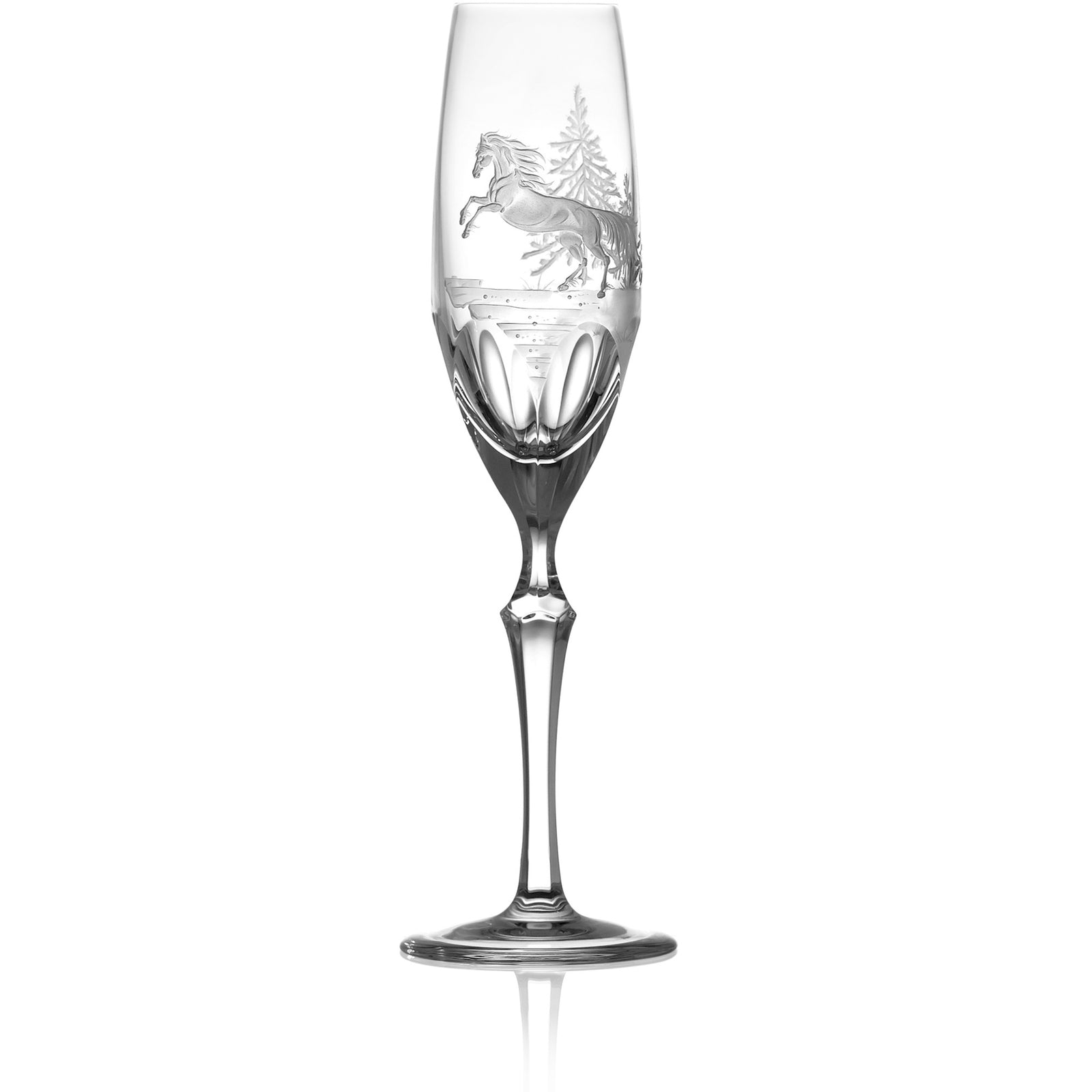Clear Flute Glass | orbi | Horse