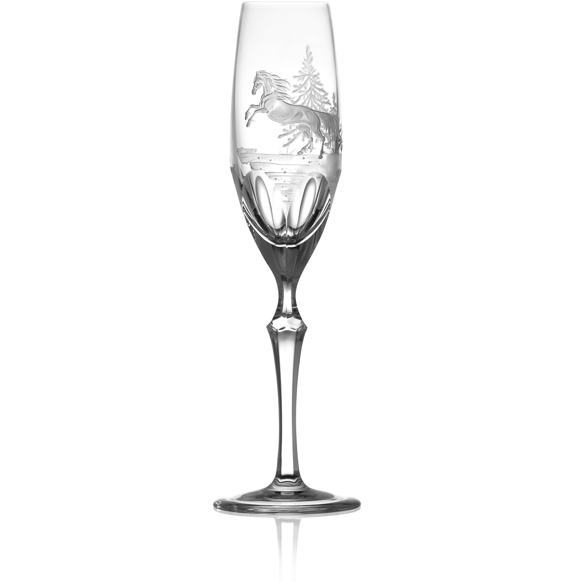 Clear Flute Glass | orbi | Horse