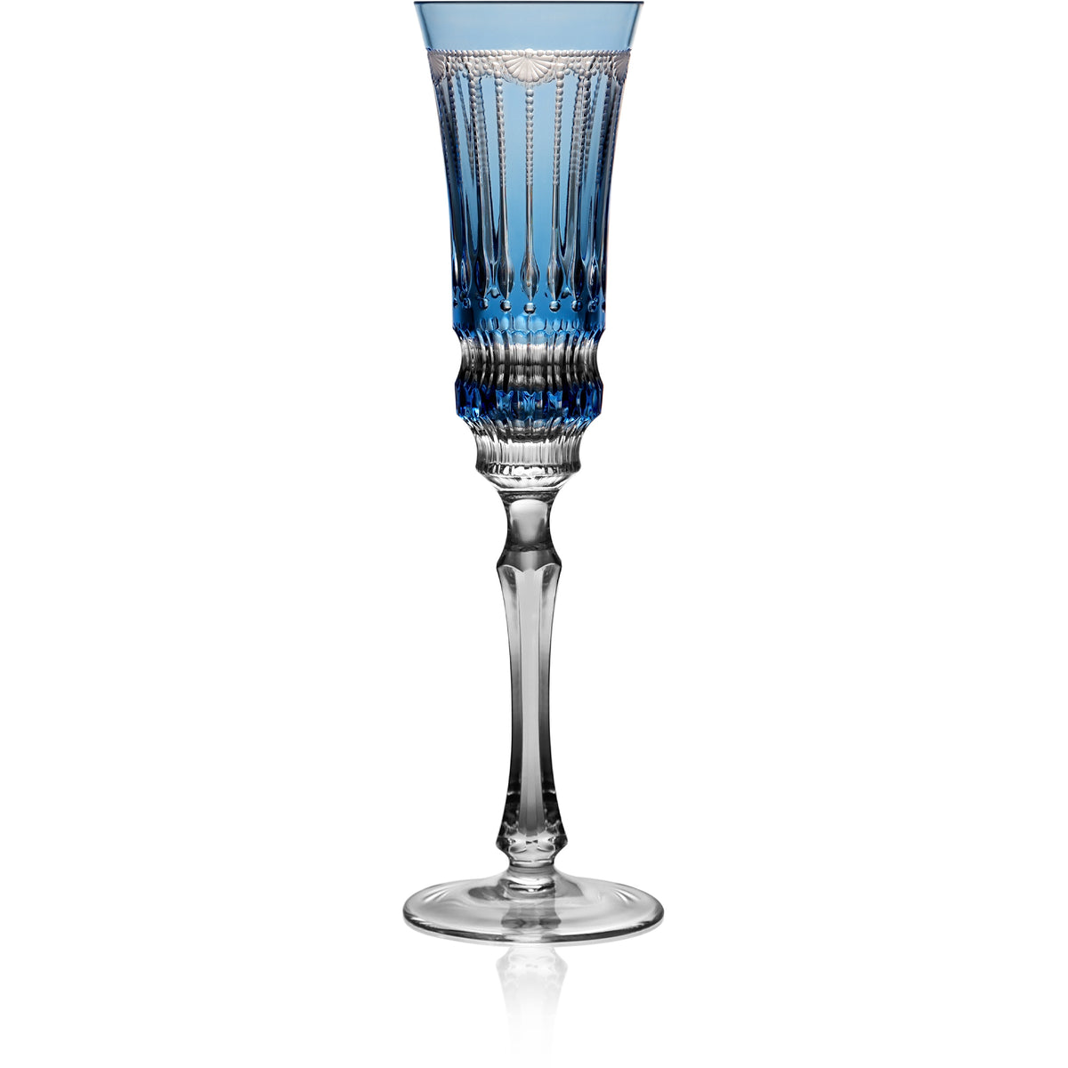 Sky Blue Flute Glass | Hock | Venice