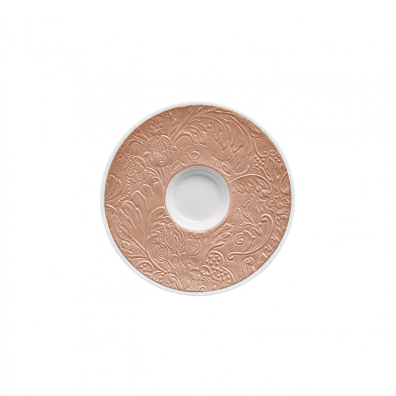 Coffee cup and saucer - Rose gold | Italian Renaissance