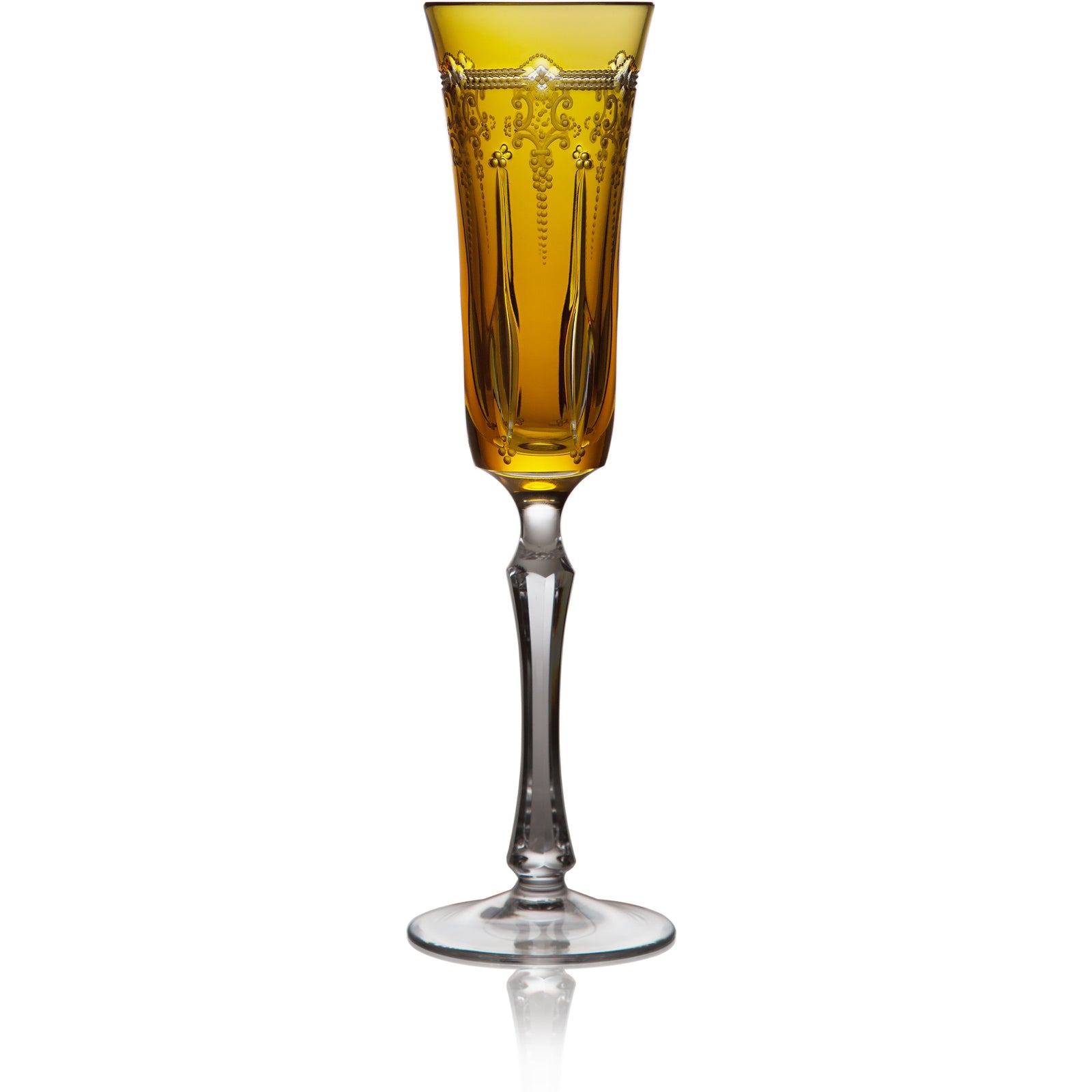 Amber Flute Glass, grand | Lisbon