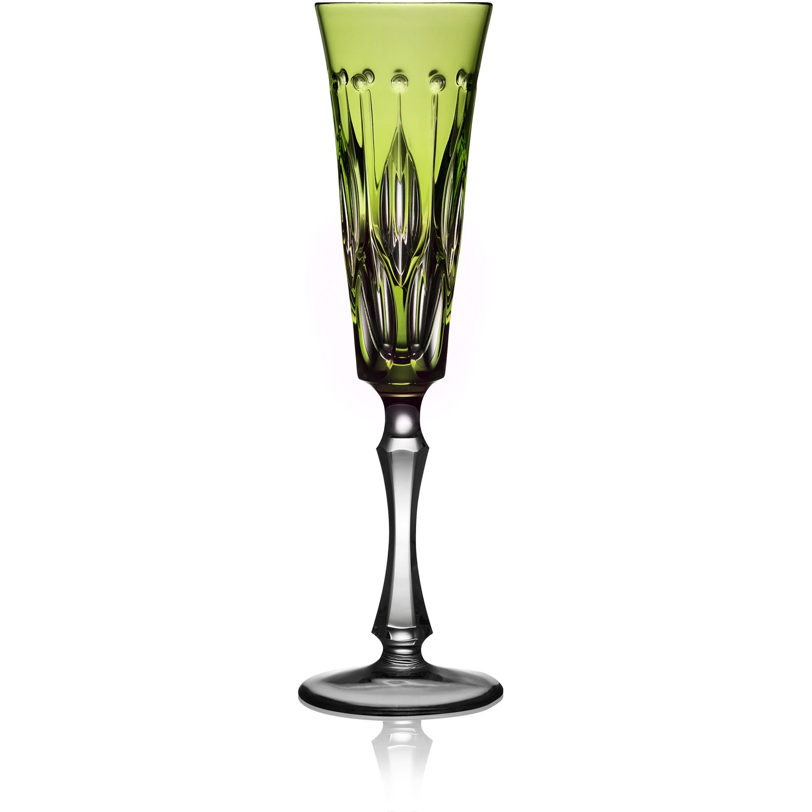 Yellow Green Flute Glass | Hock | Renaissance