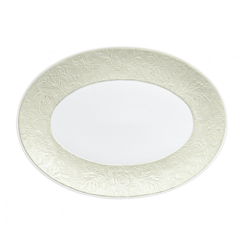 Oval platter 36 cm ivory | Italian Renaissance
