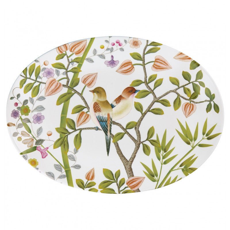 Oval platter 42 cm white | Paradis