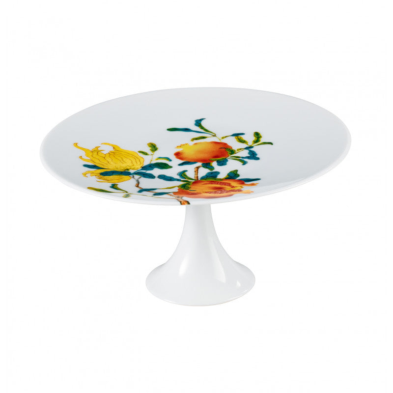Petit four stand 27 cm white with gold rim | Harmonia