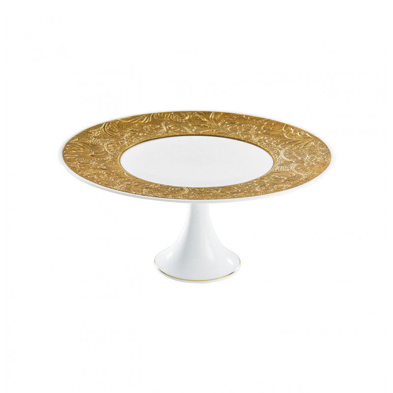 Petit four stand 24 cm gold with gold rim | Italian Renaissance Or