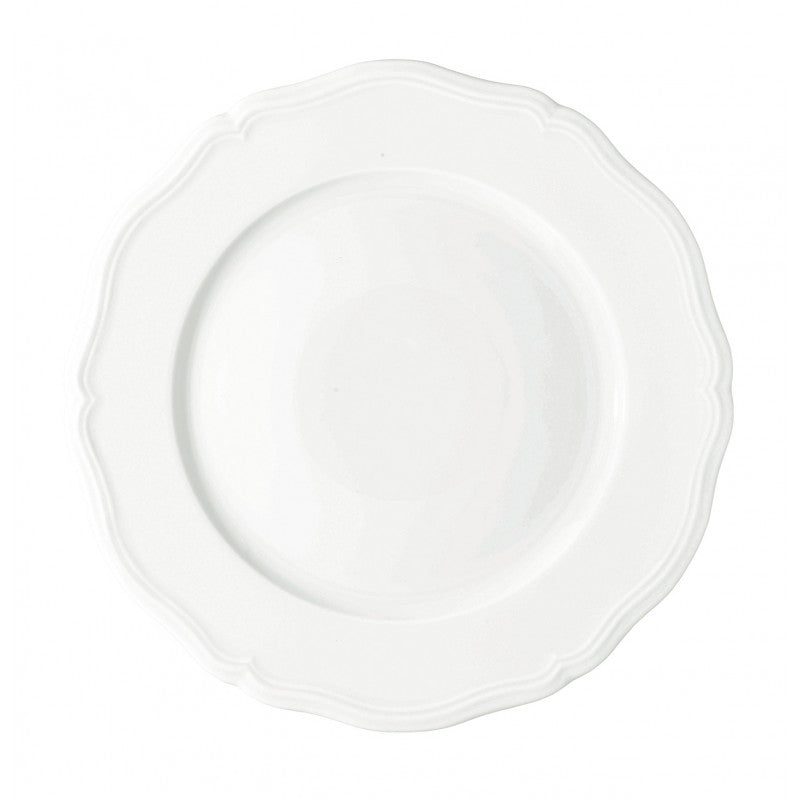 Rim plate flat 27 cm white | Argent