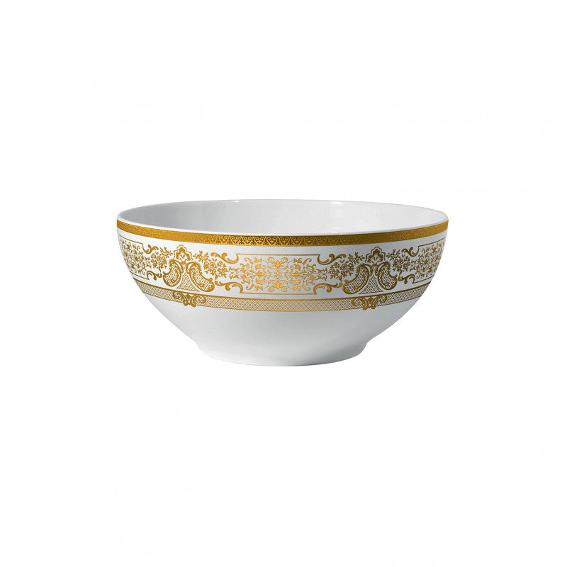 Salad bowl 25 cm white with gold rim | Marignan