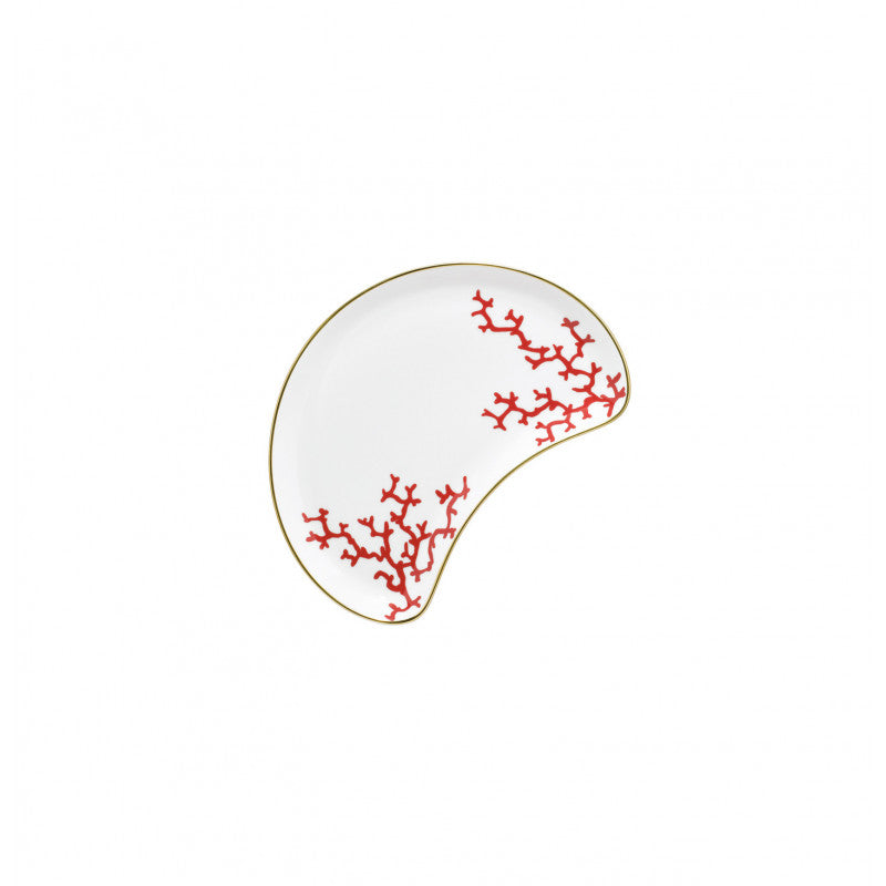 Side dish 21 cm red with gold rim | Cristobal Rouge