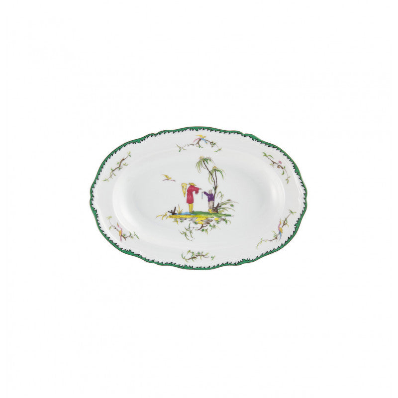 Side dish 23 cm green/pink | Longjiang