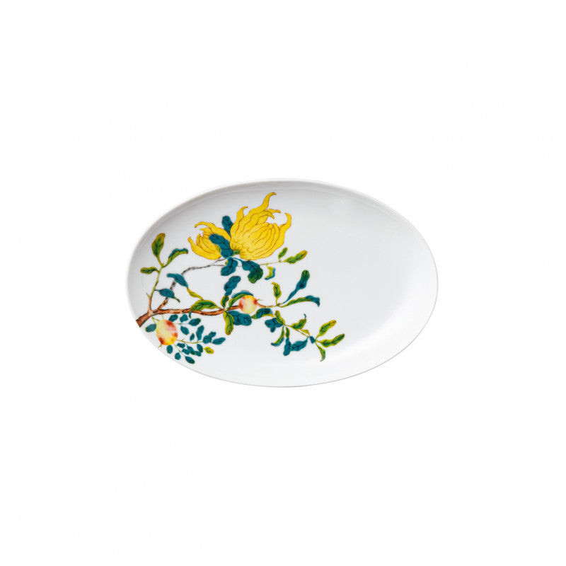 Side dish 23.5 cm white with gold rim | Harmonia